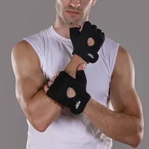 1 Par de Guantes Deportivos Antideslizantes Ajustables para Levantamiento de Pesas y Ciclismo
