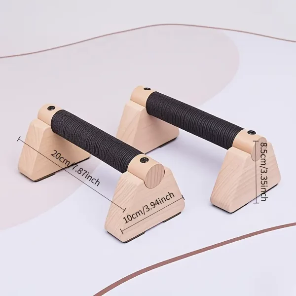 Paquete de 2 Barras de Madera Avanzadas para Flexiones - Imagen 3